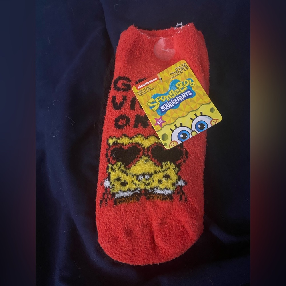 SpongeBob SquarePants Fuzzy Socks - 2 pair